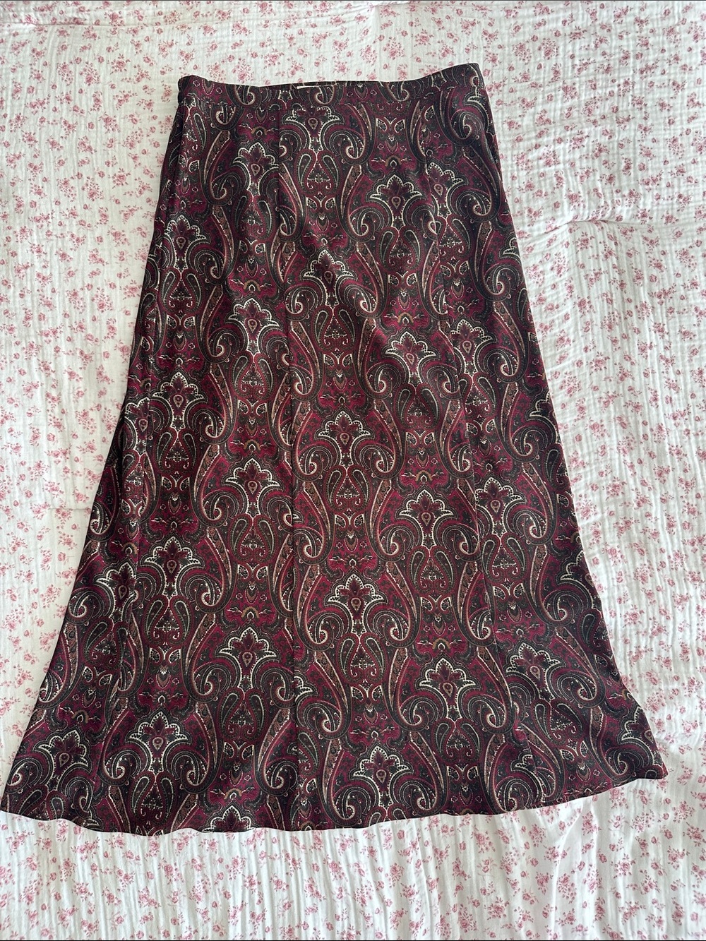Y2K Patterned Boho Maxi Skirt